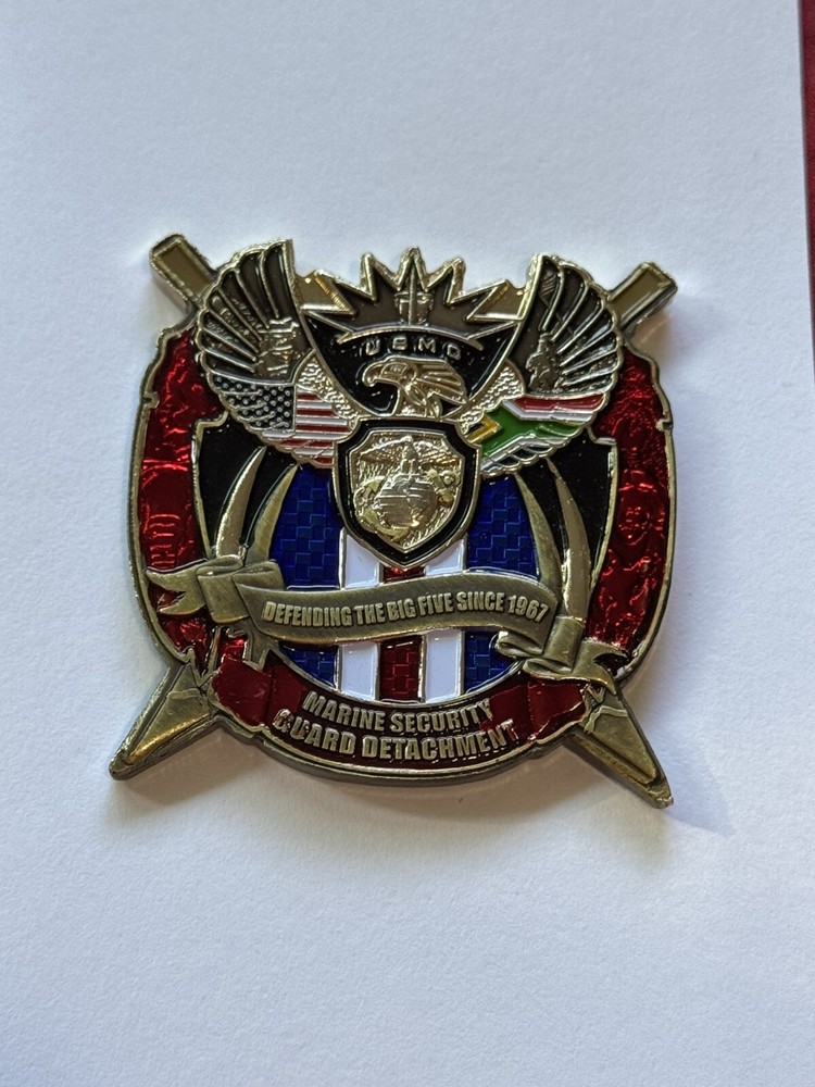 CHRISTMAS SALE - USMC US Embassy Pretoria South Africa Challenge Coin-image