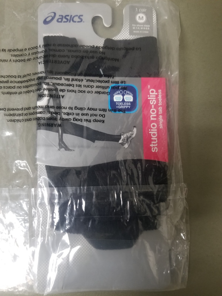 ASICS NoSlip Toeless Athletic Socks for Men Size M ZK2424-0904