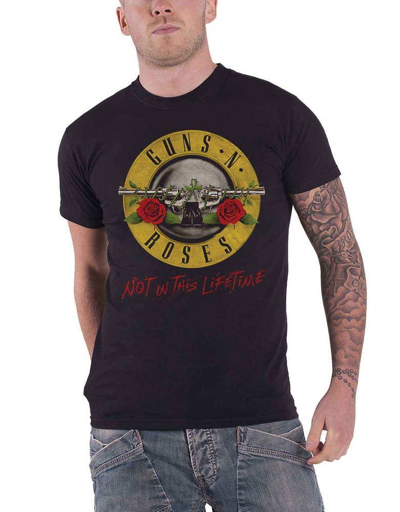 Guns N Roses Not in This Lifetime Tour Official Mens Black T-Shirt