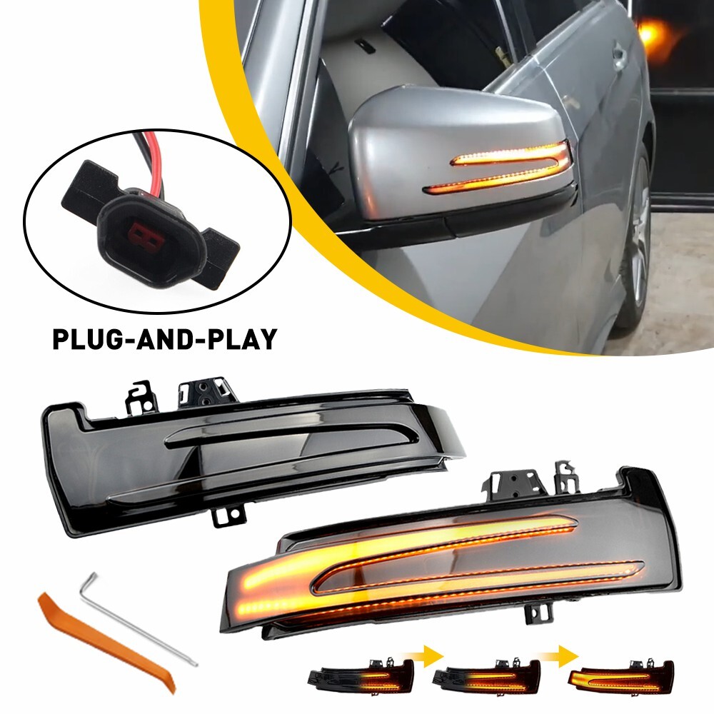 Sequential LED Side Mirror Turn Signal for Mercedes C E S CLA W204 Models