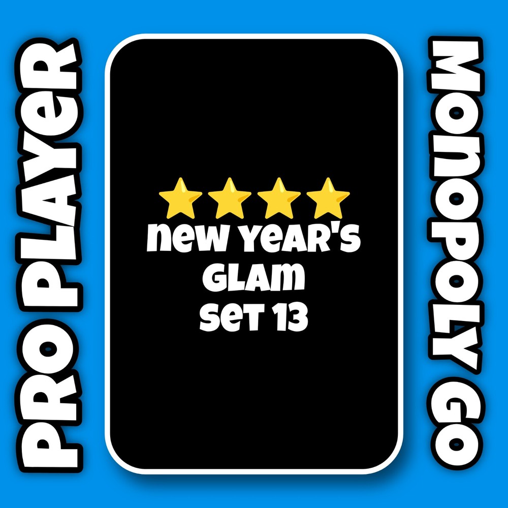 NEW YEARS GLAM Set 13 For MonoGo 4 Stars Sticker ⚡ Instant Sent-image