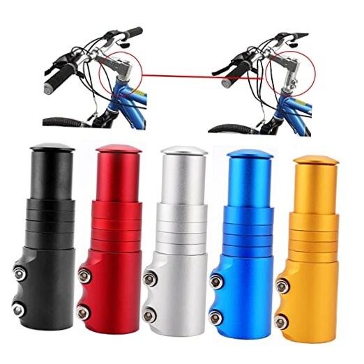 BlueSunshine Bike Handlebar Riser Bicycle Fork Stem Raiser Extender Head Black