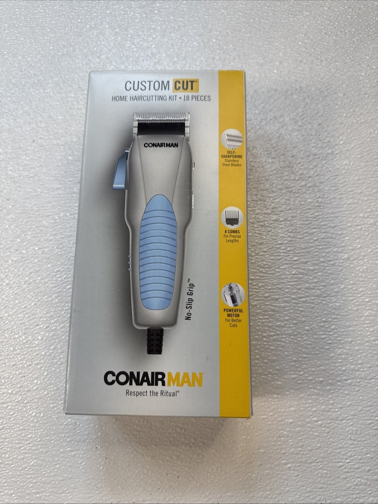 Conair Man Custom Cut 18-Piece Haircut Kit with No-Slip Grip
