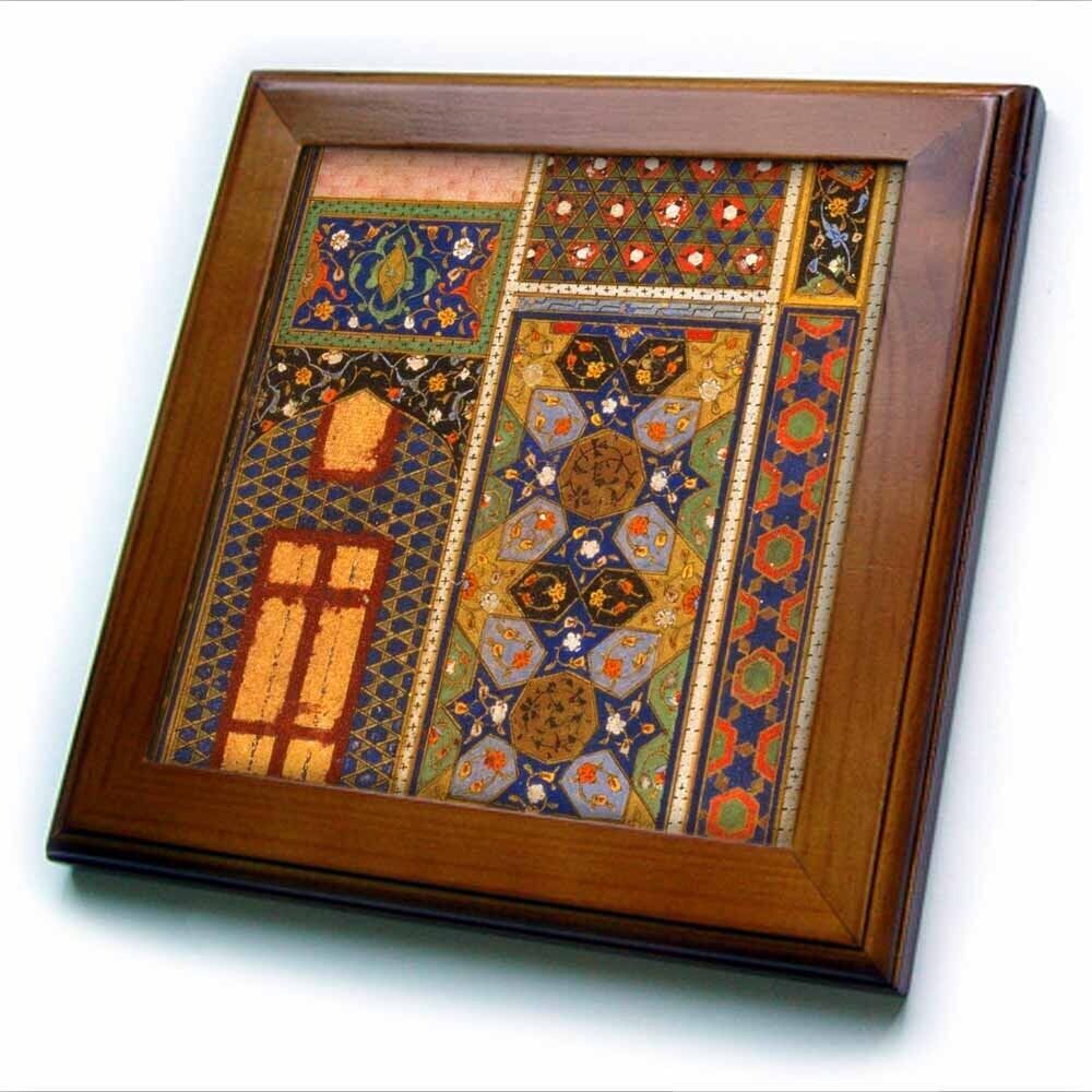 3dRose Arabian style multicolor abstract pattern colorful Turkish Moroccan Islam