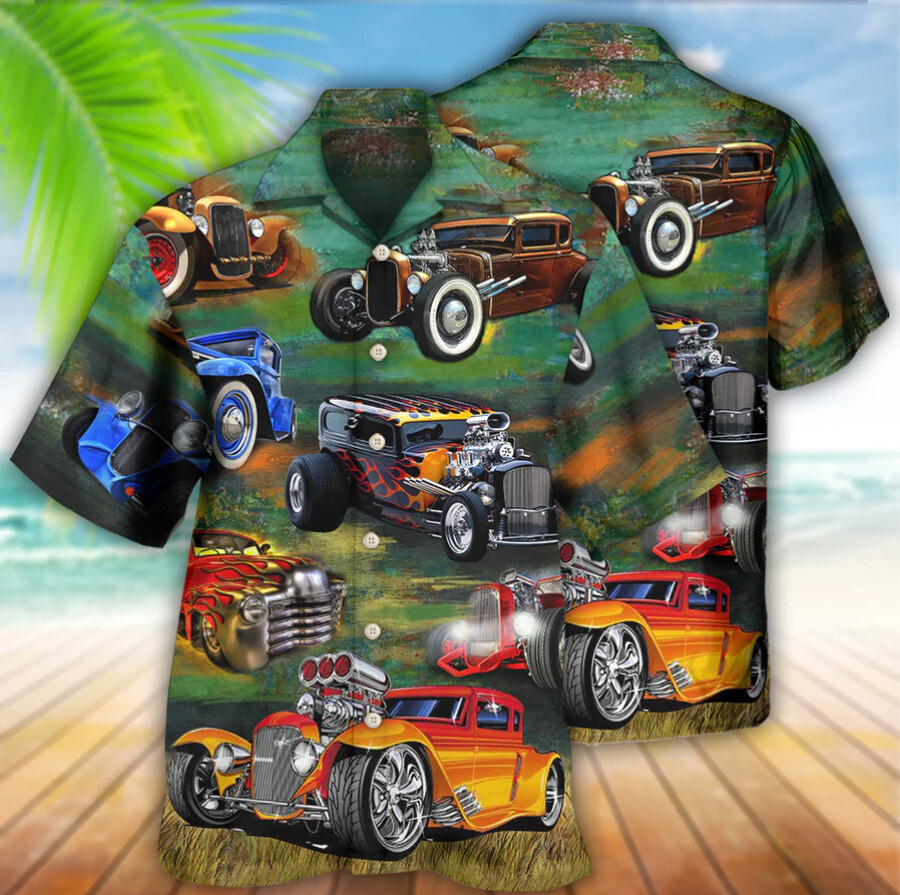 Car Luxury Retro Vintage Style 3D HAWAII SHIRT US SIZE ALL OVER PRINT BEST PRICE