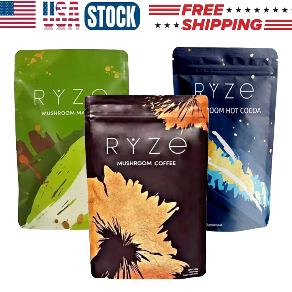 RYZE ORGANIC MUSHROOM COFFEE Brand New Bag 30 Servings.NEW-US Shipping
