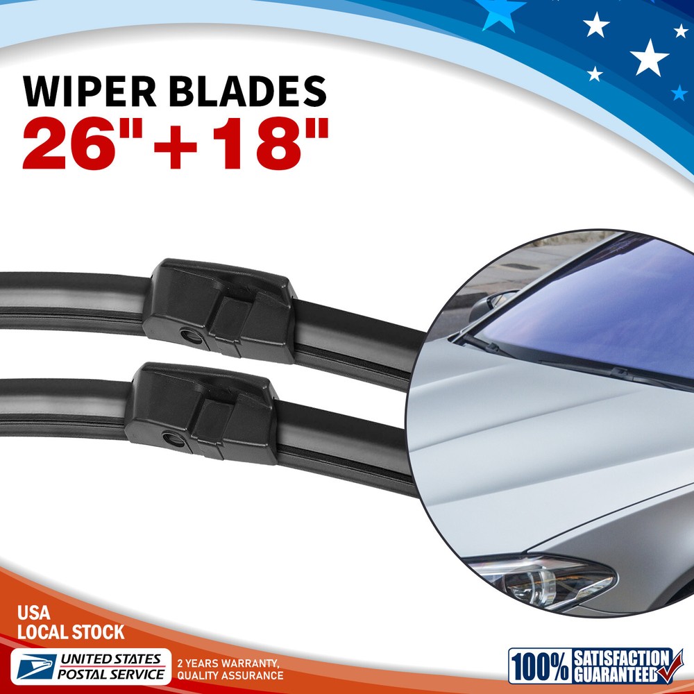 BMW 528i 535d xDrive Front 26 & 18 Inch Windshield Wiper Blade Set - Durable