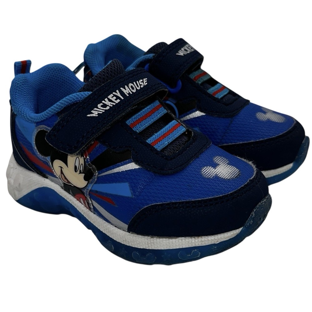 Disney Mickey Mouse Toddler Sneakers Size 6 Light Up Shoes Lights Still Work