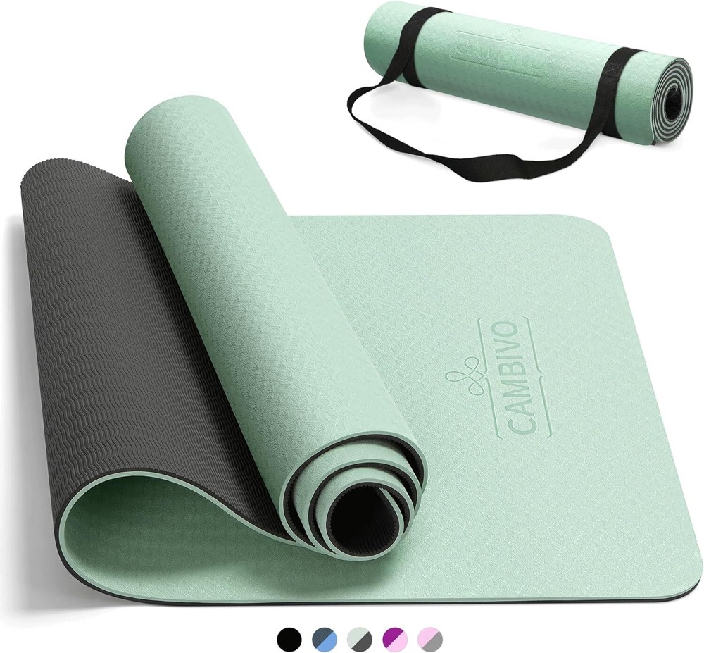 Non-Slip Extra Thick Yoga Mat for Women Men Kids 1/3 1/4 2/5 Inch