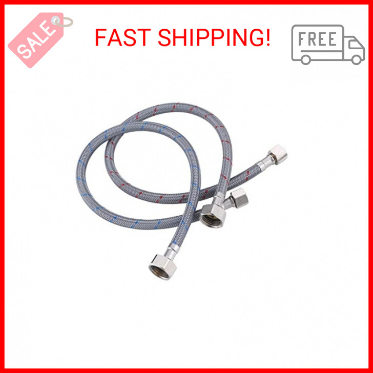 Water Supply Lines, ARCORA 48” Inch Sink Hose Attachment for Faucet Braided Nylo