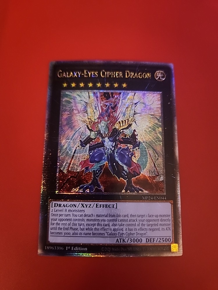 Galaxy-Eyes Cipher Dragon Quarter Century Secret Rare MP24-EN044 25th Anniversary Edition