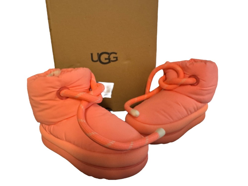 UGG Puffy Short Classic Maxi Coral Boots Size 5 Waterproof Winter Shoes