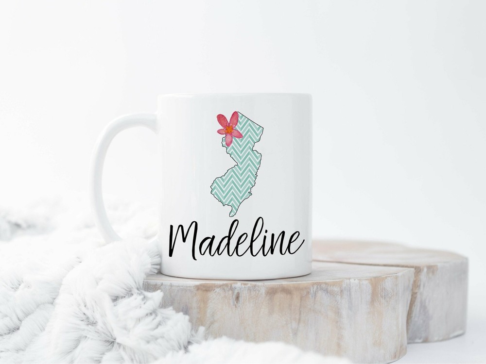 Custom Home State Mug Custom New Jersey Mug New Jersey Mugs Custom State Mug