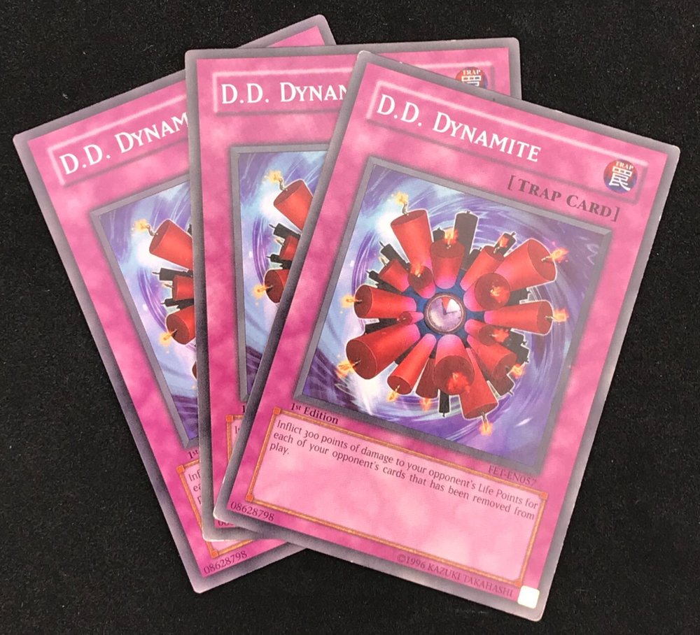 3x D.D. Dynamite Common Yugioh Cards FET SDDE Playset