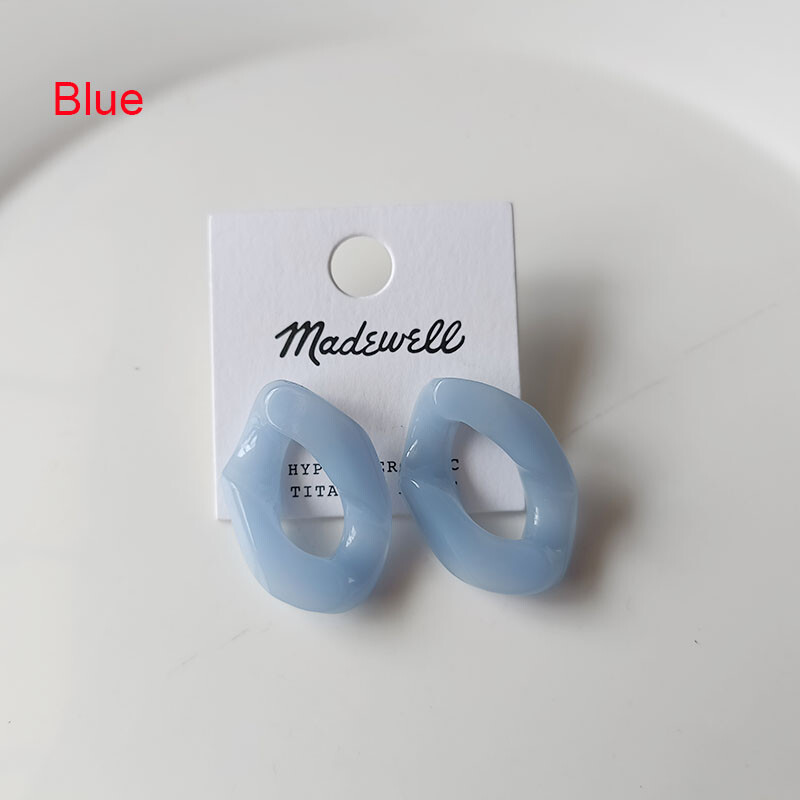 Madewell Resin Drop Earrings for Women Fashion Gift Party Jewelry in 2 Colors