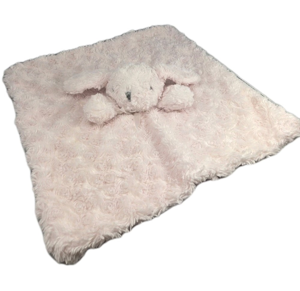 Pink Security Blanket Plush Baby Lovey Blankets & Beyond Soft Bunny Rabbit
