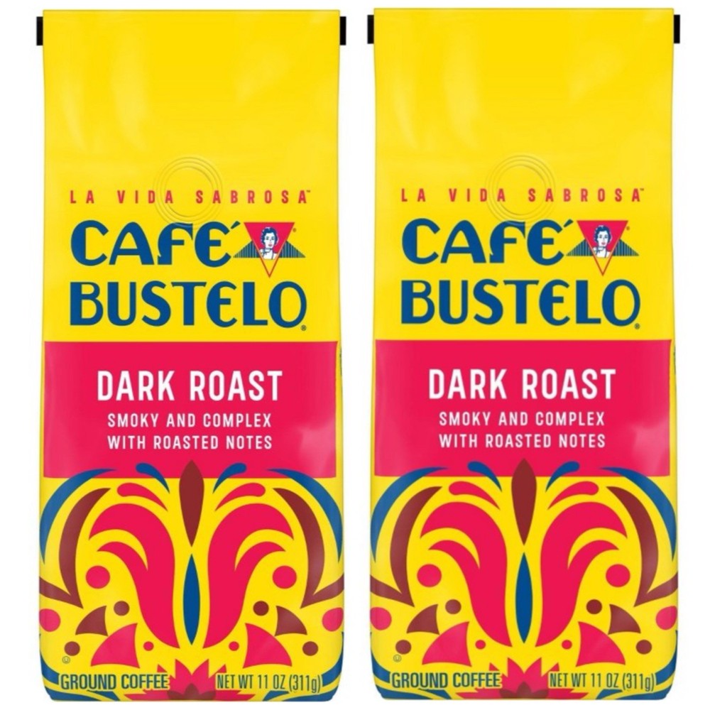 2 Pack Cafe Bustelo Dark Roast Ground Coffee, 11oz