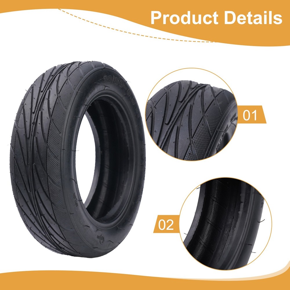 10 Tubeless Tire 70/80-6.5 Vacuum Tyre For-XIAO-MI Electric Scooter Balanced