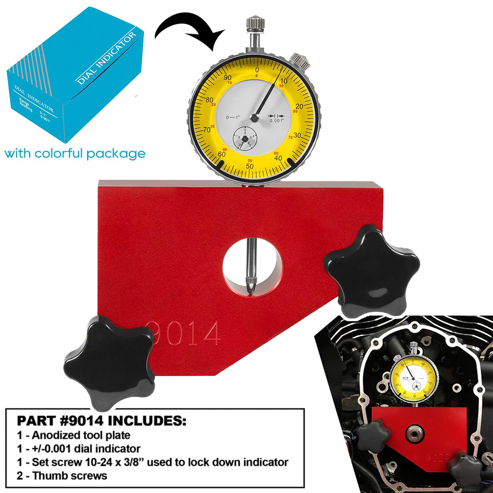 For Harley Davidson Milwaukee 8 Pinion Shaft Run out Gear Drive Backlash Tool M8