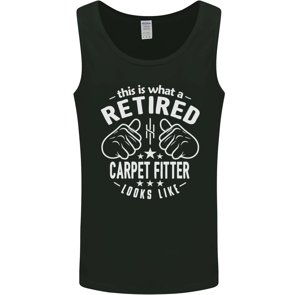 A Retired Carpet Fitter Looks Like Mens Vest Tank Top