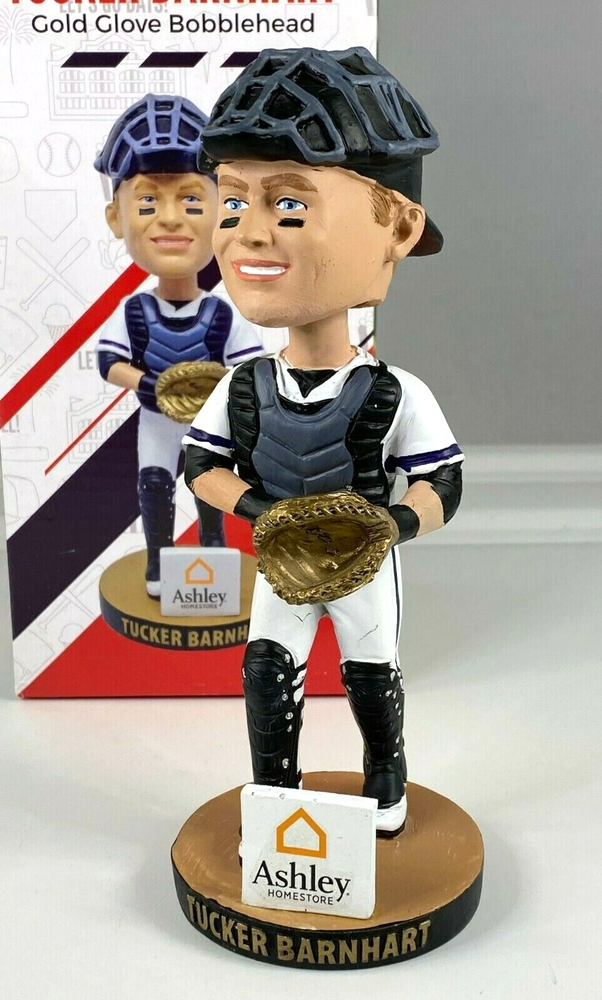 Tucker Barnhart Gold Glove Bobblehead Louisville Bats Reds Limited 1 Of 2000