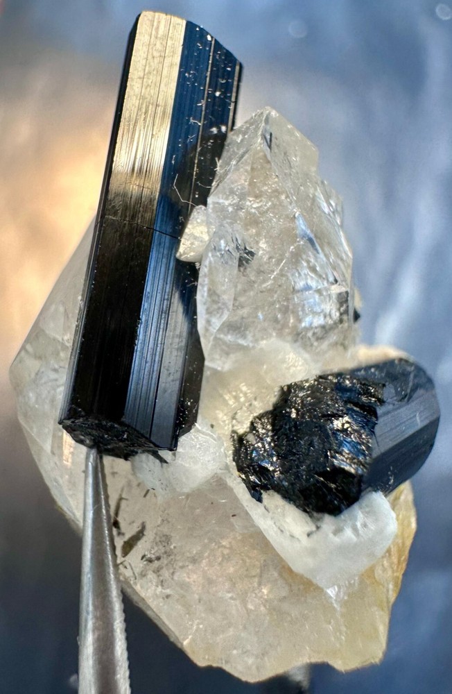 50.70 ct Rare Black Tourmaline Spacemen Figurine – Cosmic Energy Crystal Gemstone