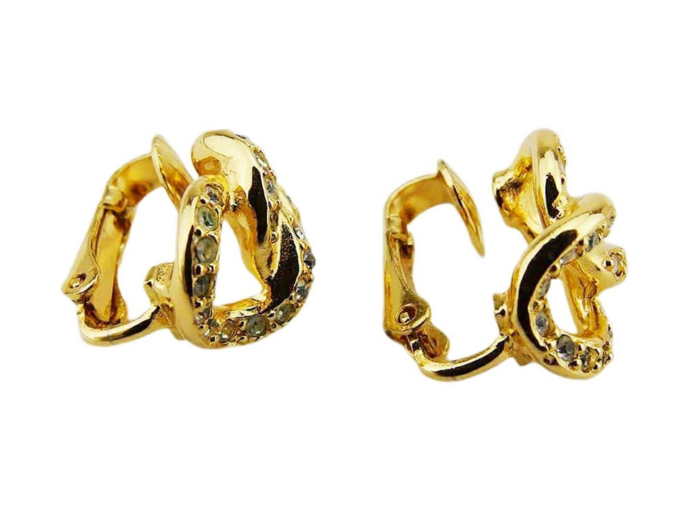 Dior Earring gold Women Authentic secondhand