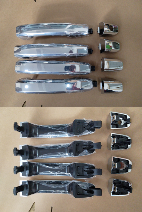 4Pcs Chrome Exterior Door Handle For 2014-2017 Chevrolet Silverado 1500 22923598