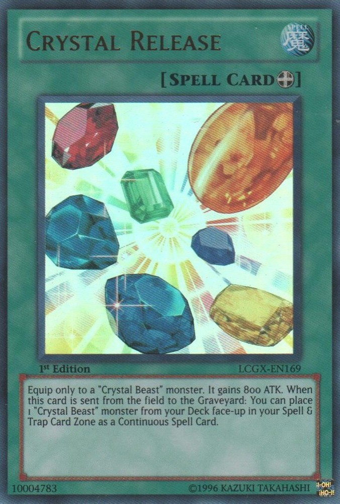 Crystal Release - LCGX-EN169 - Ultra Rare - 1st Edition x1 - Moderately Played