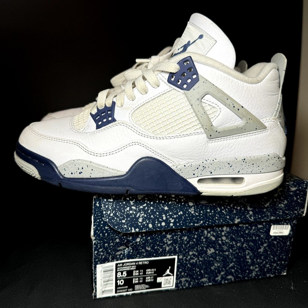 Nike Air Jordan 4 Retro Midnight Navy Men's Shoes - Size 8.5 - DH6927 140