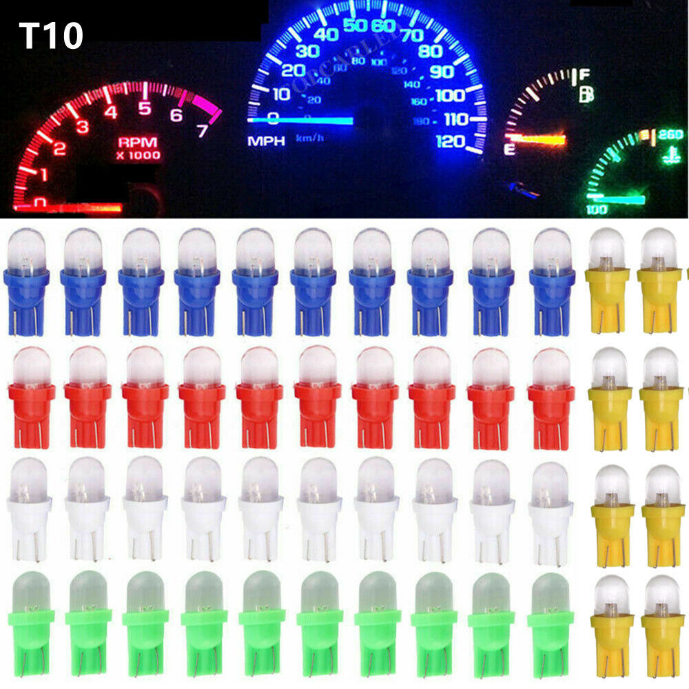 10/30/50 Pcs Instrument Panel Dash Light 168 Gauge Cluster T10 194 2825 LED Bulb
