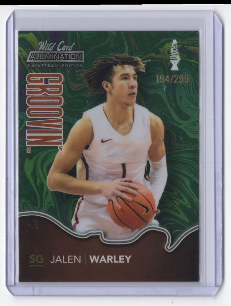 2022-23 Panini Wild Card Alumination Groovin Jalen Warley 194/299 #GG19 Basketball Card  