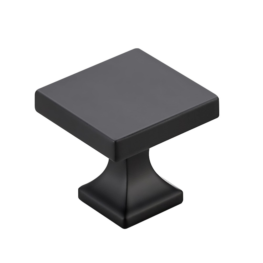 5 Pack Matte Black Square Cabinet Knobs for Drawers Kitchen Hardware