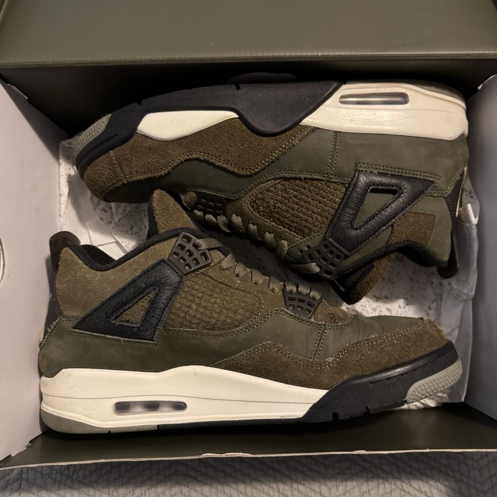 Size 10.5 - Jordan 4 SE Retro Low Craft - Olive