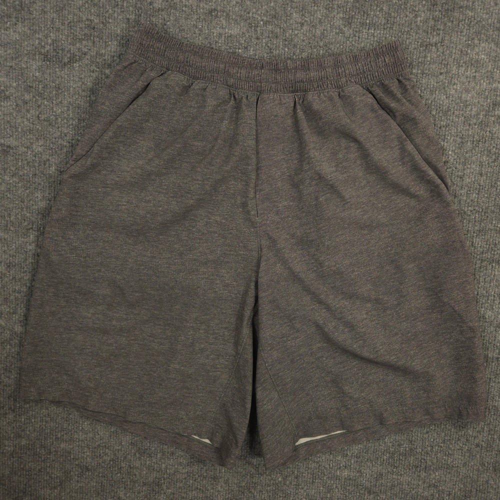 Lululemon Pace Breaker Shorts Mens M Gray Heather Performance Linerless Gym Run