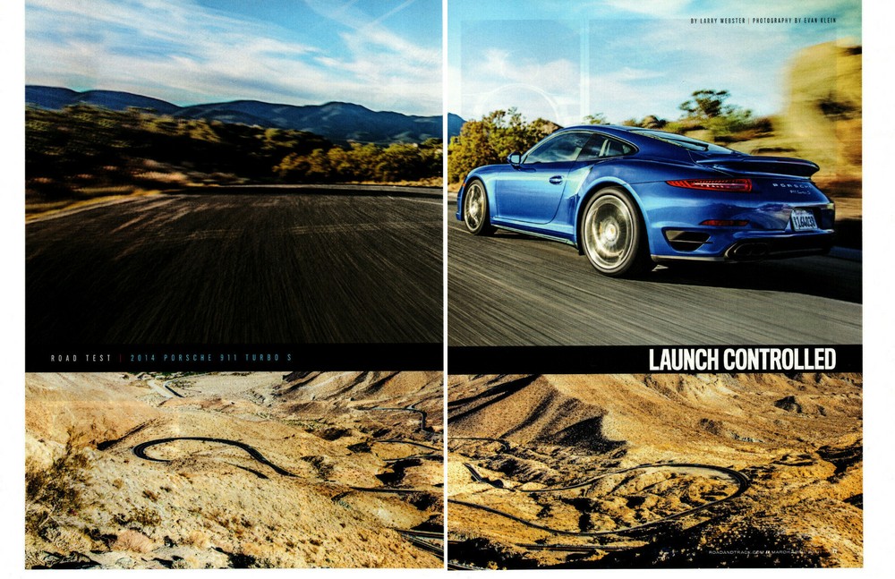 2014 PORSCHE 911 TURBO S ~ NICE 4-PAGE ROAD TEST / ARTICLE / AD