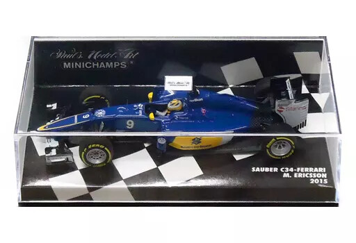1/43 Scale Sauber F1 Ferrari C34 Model Car - Marcus Ericsson 2015 Edition