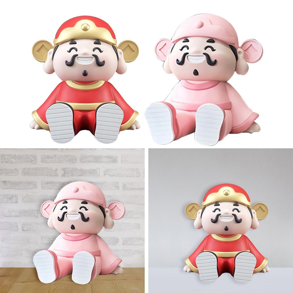Wealth God Phone Stand Decorative Accessory Practical Decoration Home Decor