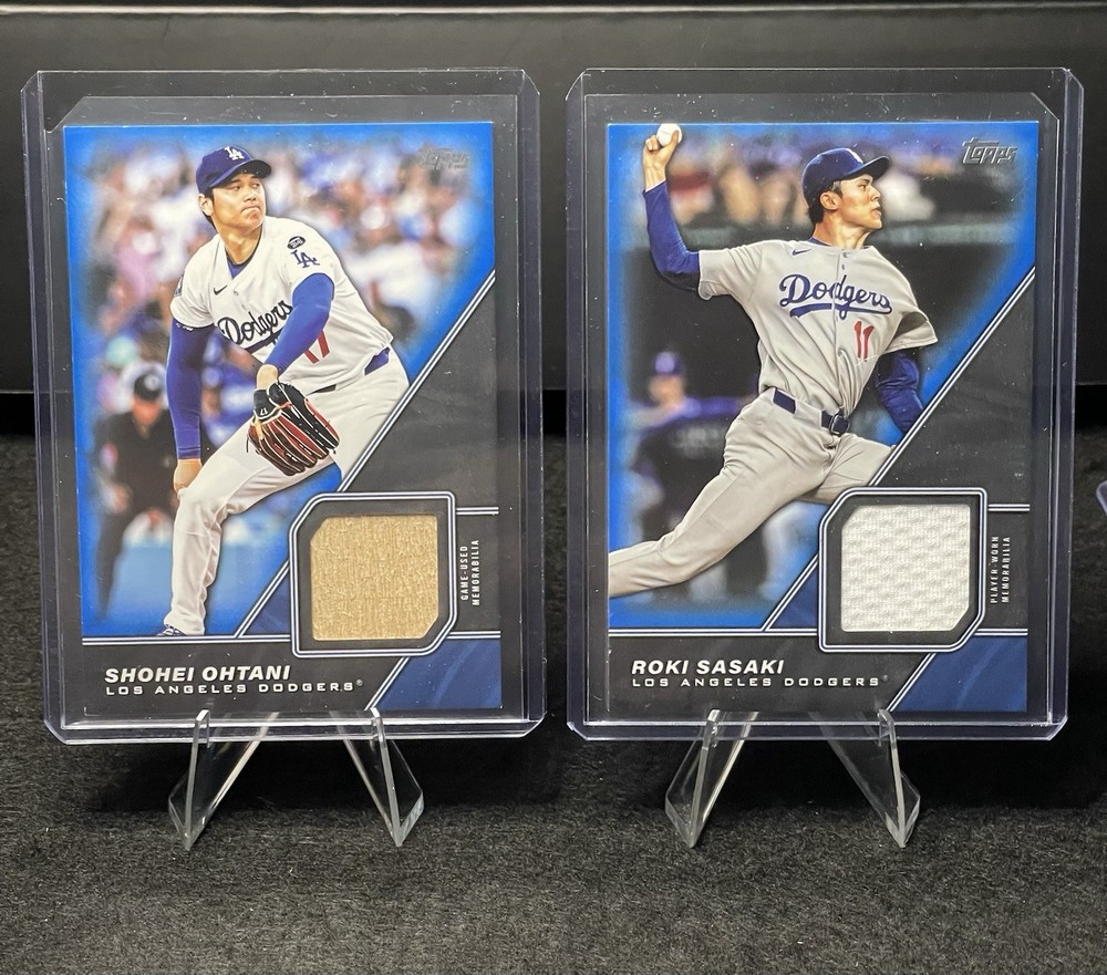 2026 Topps Series 1 SHOHEI OHTANI RELIC 013/150 & Roki Sasaki Relic 114/150