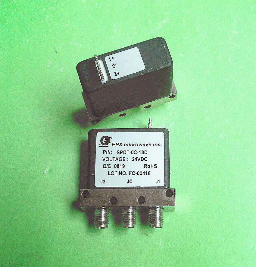 1pc EPX SPDT-0C-18D 24V-18GHz one-two RF coaxial switch #F7