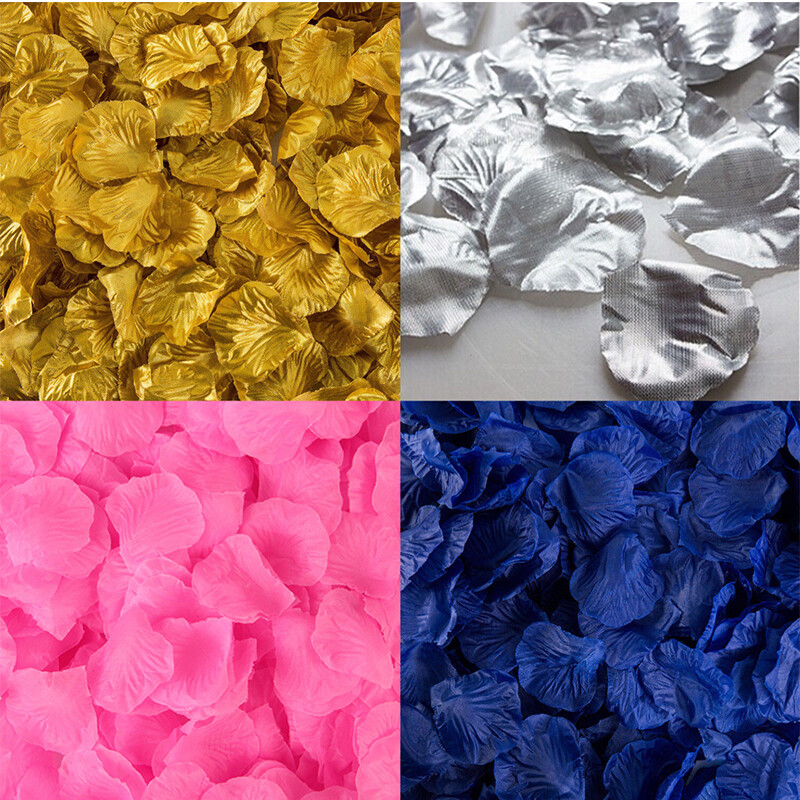 1000pcs Various Colors Silk Flower Rose Petals Wedding Party Decorations FOR US