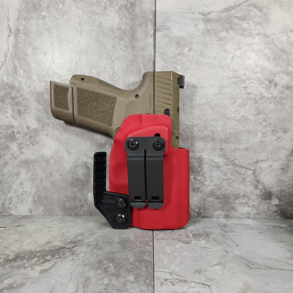 EMT Red IWB Holster with Mono Block & Claw for Your Firearm Model