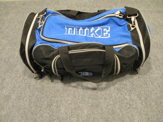 Duke Blue Devils NCAA Black Travel Duffel Bag for Gym Basketball Carry On
