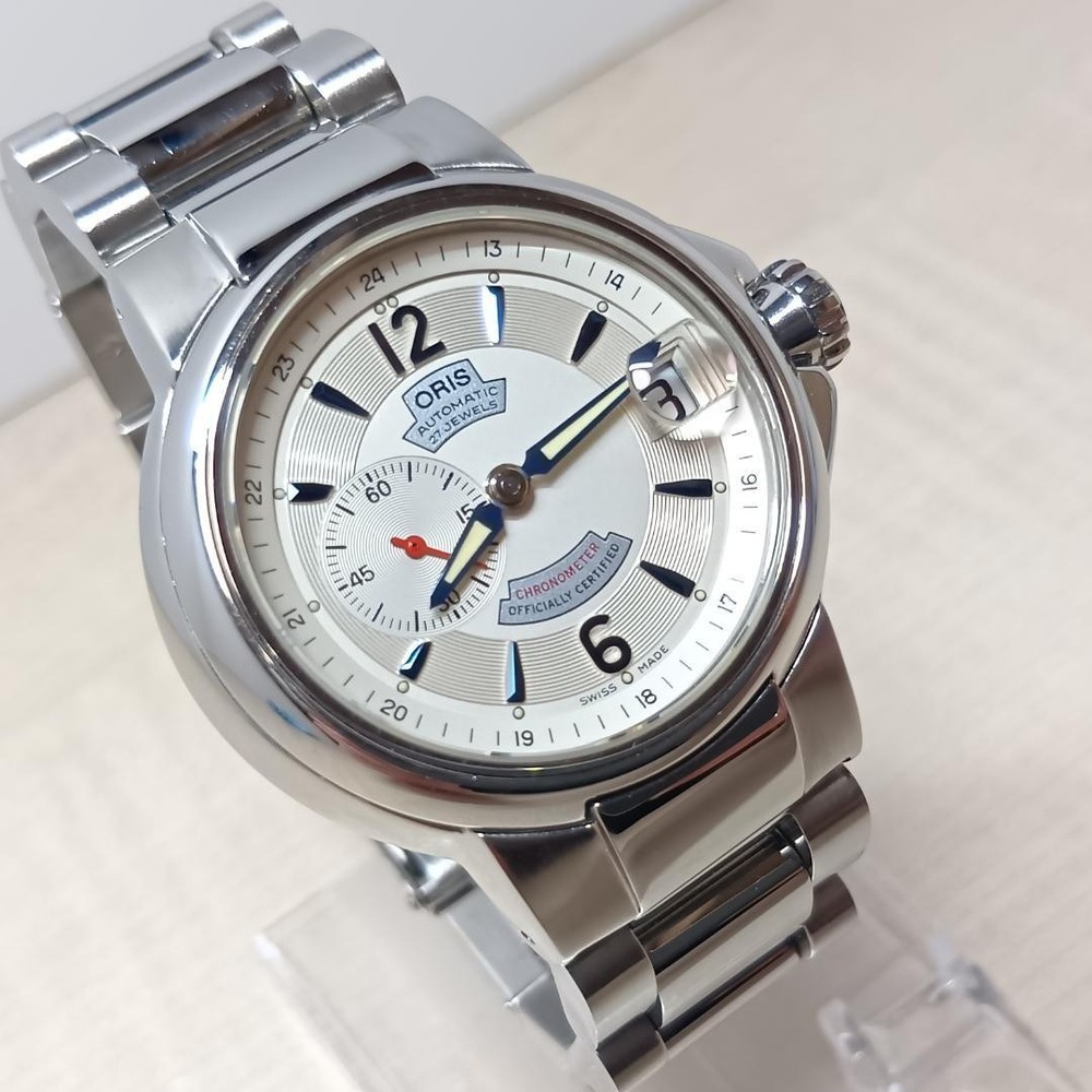 Oris 7499 Date Small Second Automatic Silver Dial Men's Watch from JP