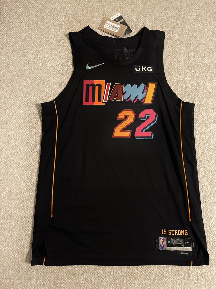 Nike Jimmy Butler Miami Heat 75th Anniv. Diamond City Edition Authentic Jersey