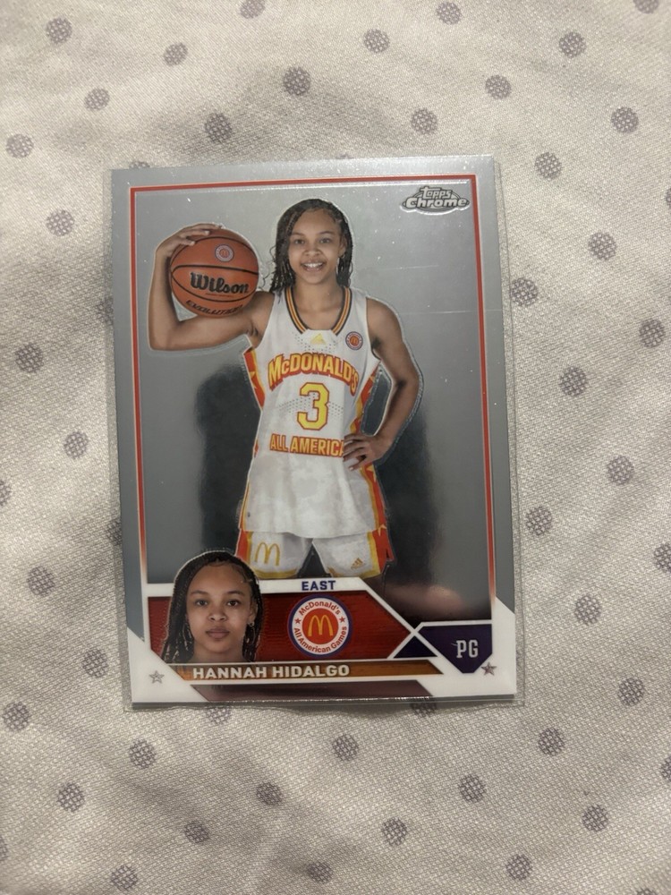 Hannah Hidalgo 🏀🔥 2023 Topps Chrome McDonald's All American No. 78 Notre Dame