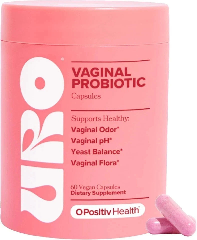 URO O Positiv Vaginal Probiotics 60 Count for Women PH Balance Orignal