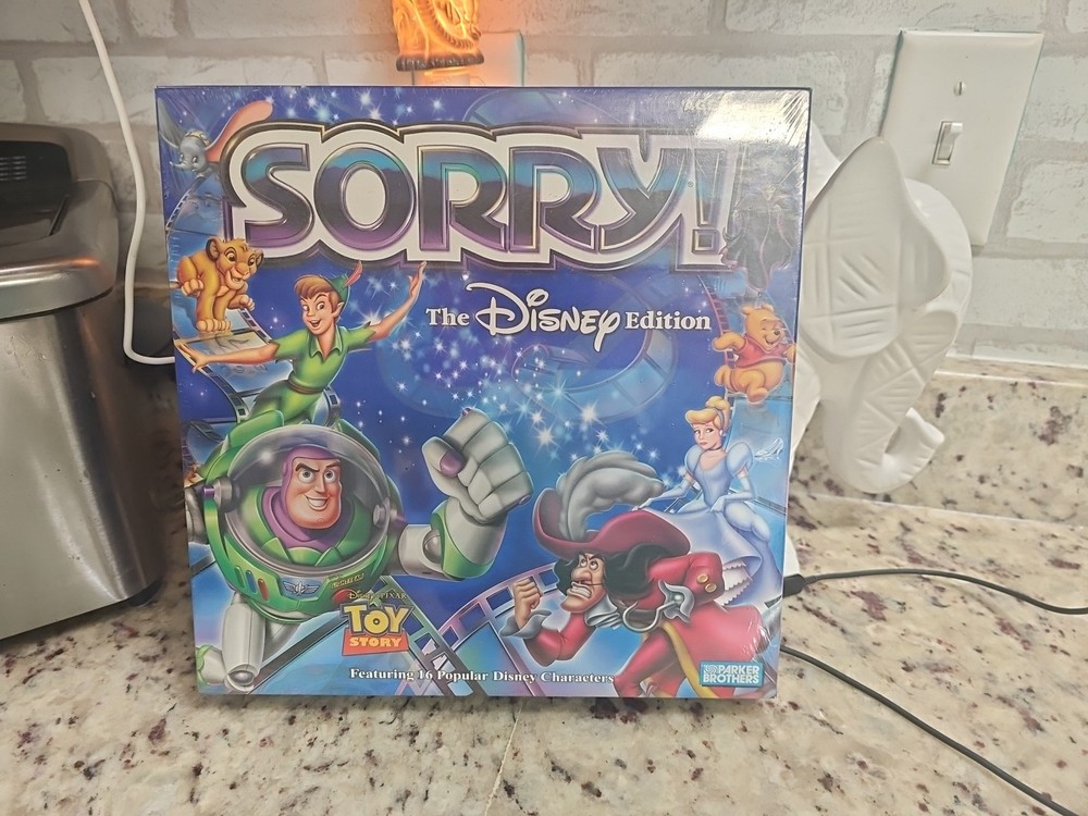 Disney Edition SORRY Game 2001 Hasbro Parker Brothers  100%  COMPLETE