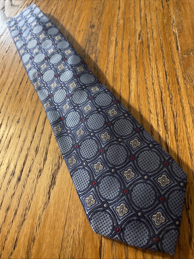 EUC Jos. A. Bank Signature Collection Thick Silk Geometric Tie Necktie Hand Made