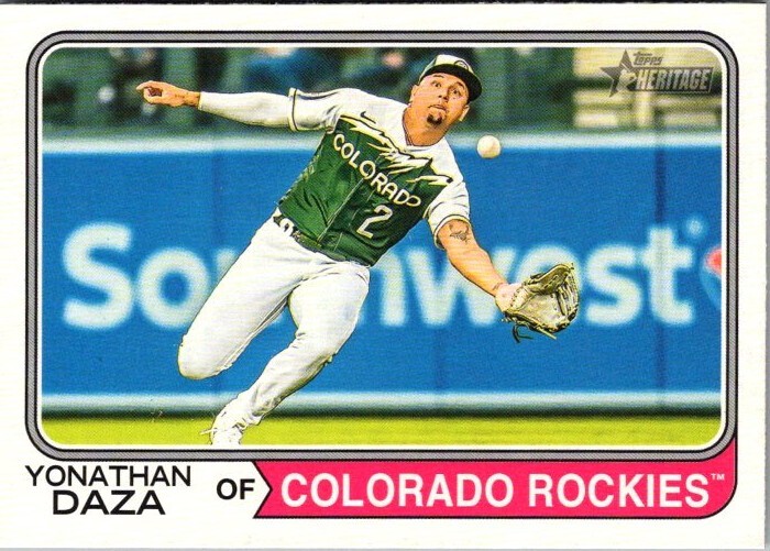 2023 Topps Heritage High Number - #606 Yonathan Daza